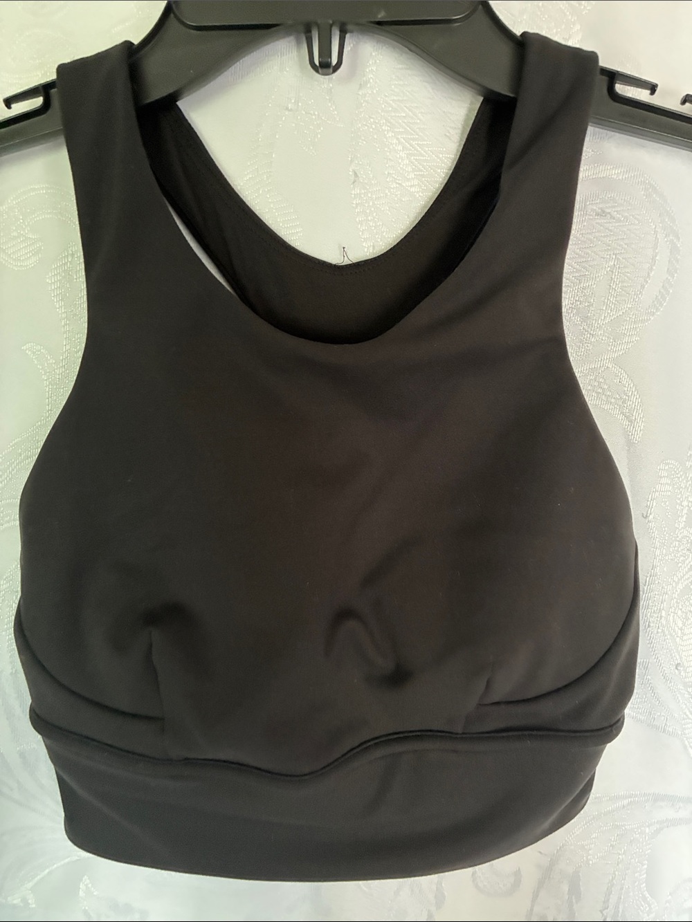 lululemon athletica Black High-Neck Racerback Sports Bra